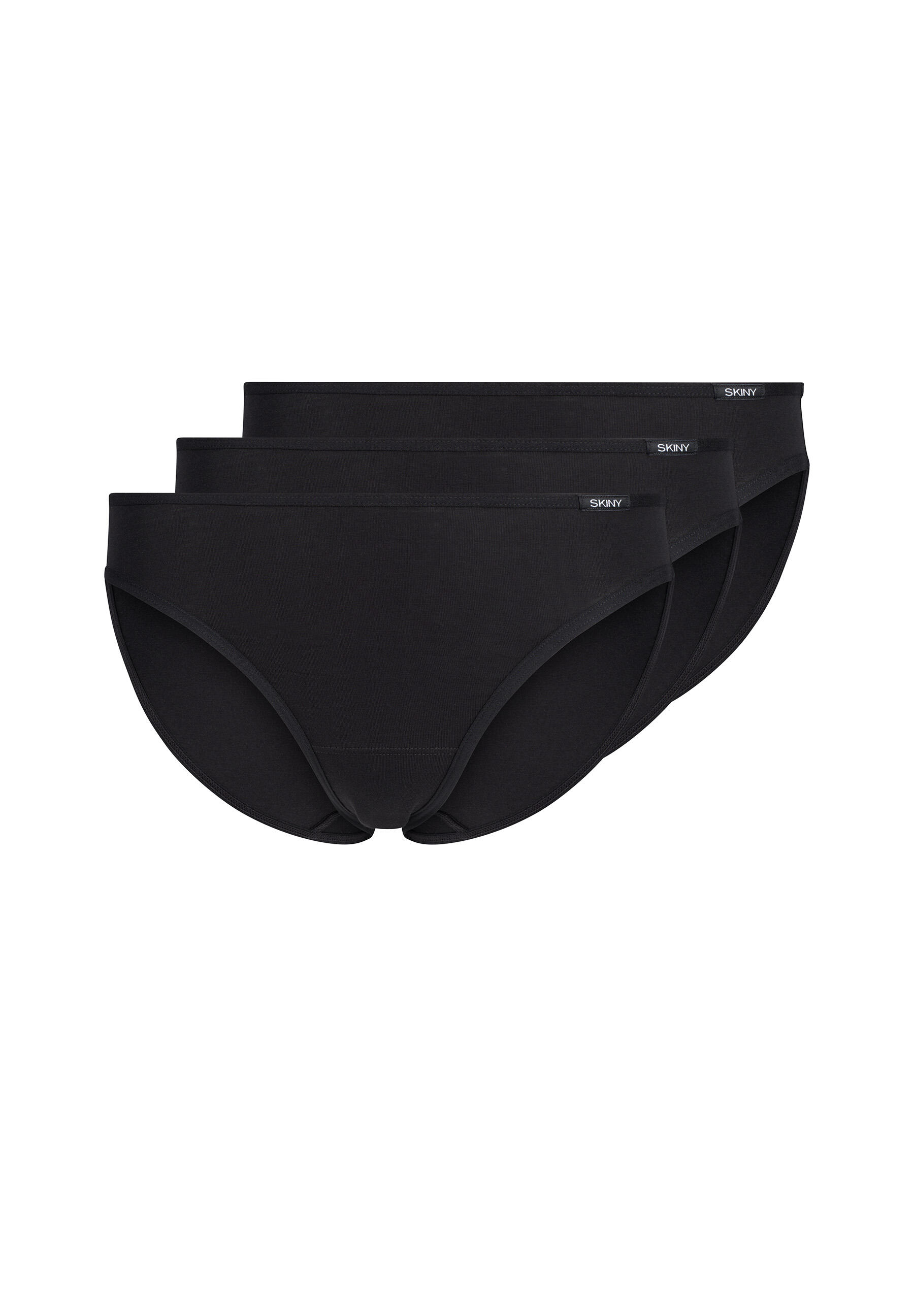 SKINY - Skiny Damen Rio Slip 3er Pack Cotton Essentials black - Gr. - 38 von SKINY