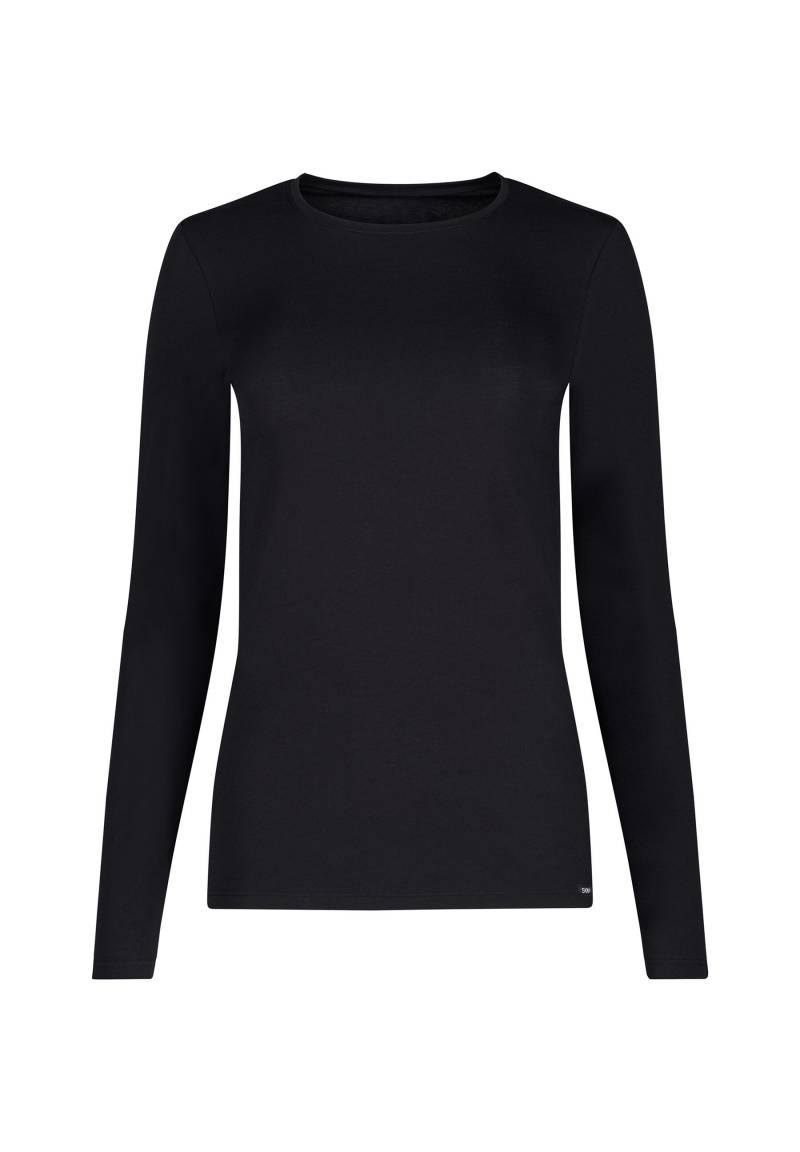 SKINY - Skiny Damen Shirt langarm Cotton Essentials black - Gr. - 44 von SKINY