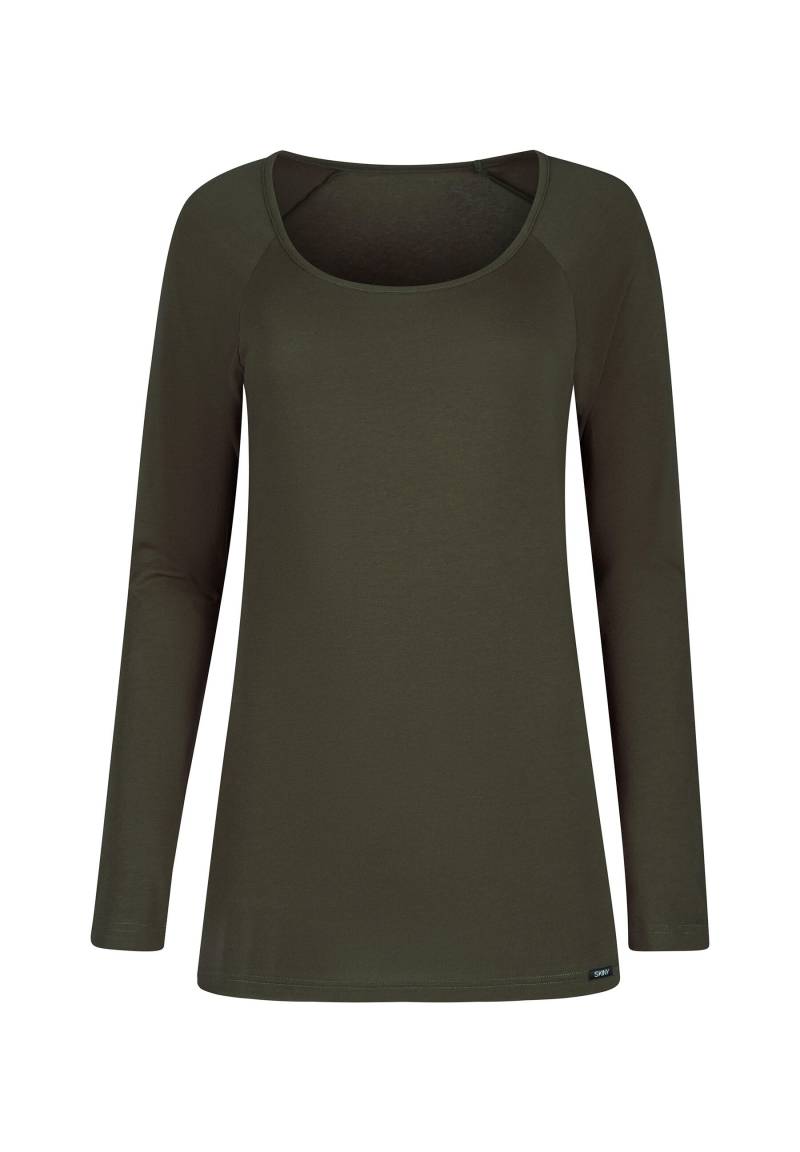 SKINY - Skiny Damen Shirt langarm Night In Skiny 01 rosin green - Gr. - 42 von SKINY