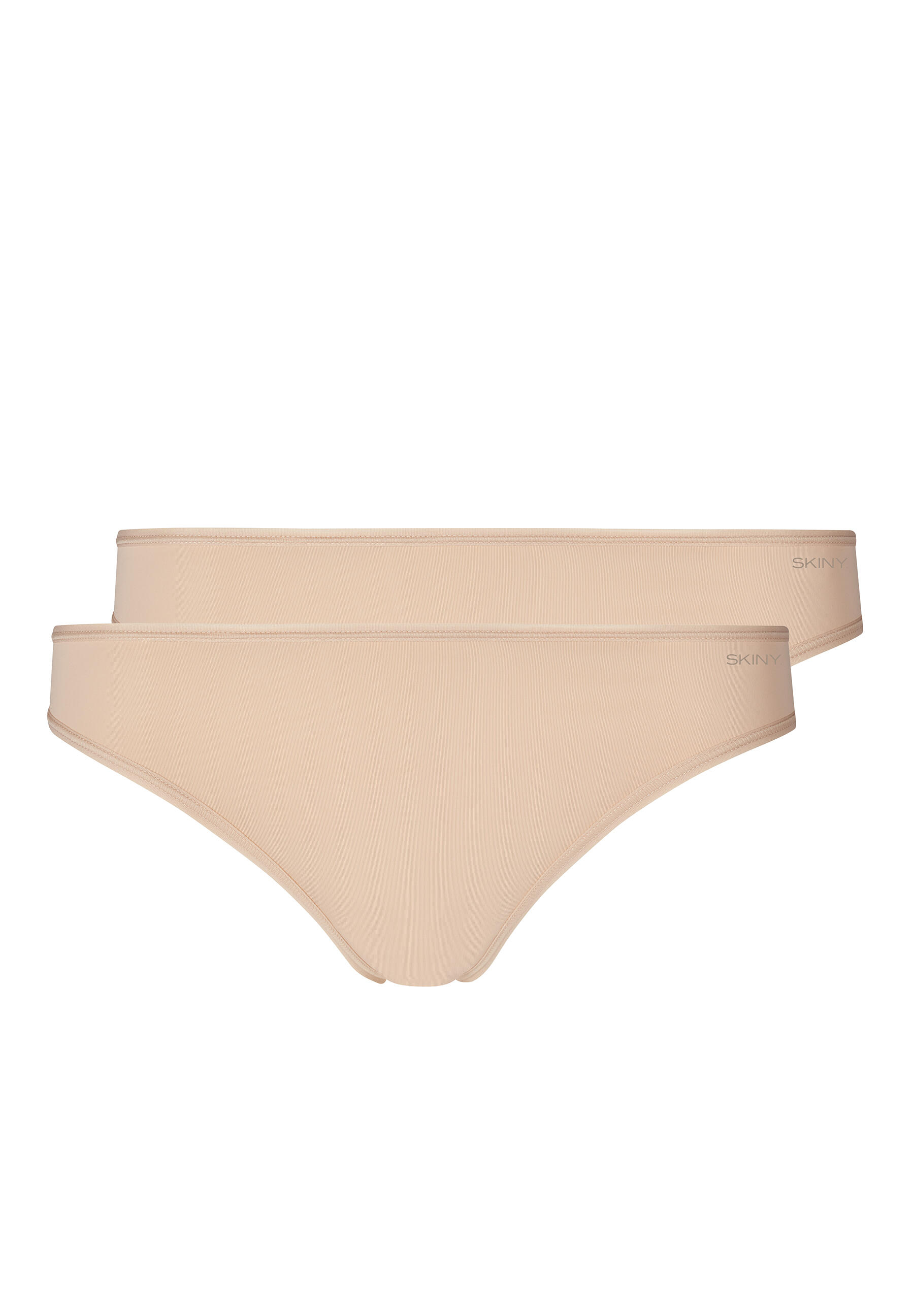 SKINY - Skiny Damen String 2er Pack Micro Advantage beige - Gr. - 42 von SKINY