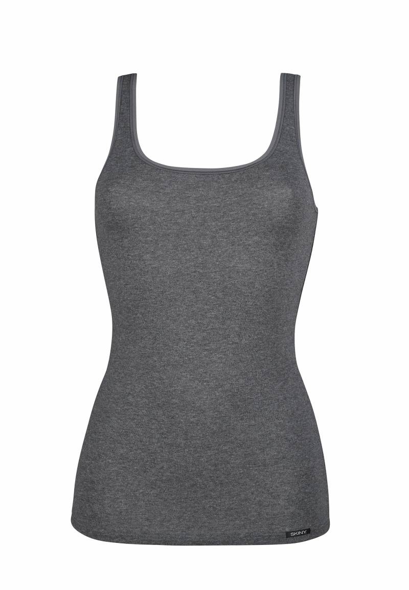 SKINY - Skiny Damen Tank Top 2er Pack Cotton Advantage anthra melange - Gr. - 44 von SKINY