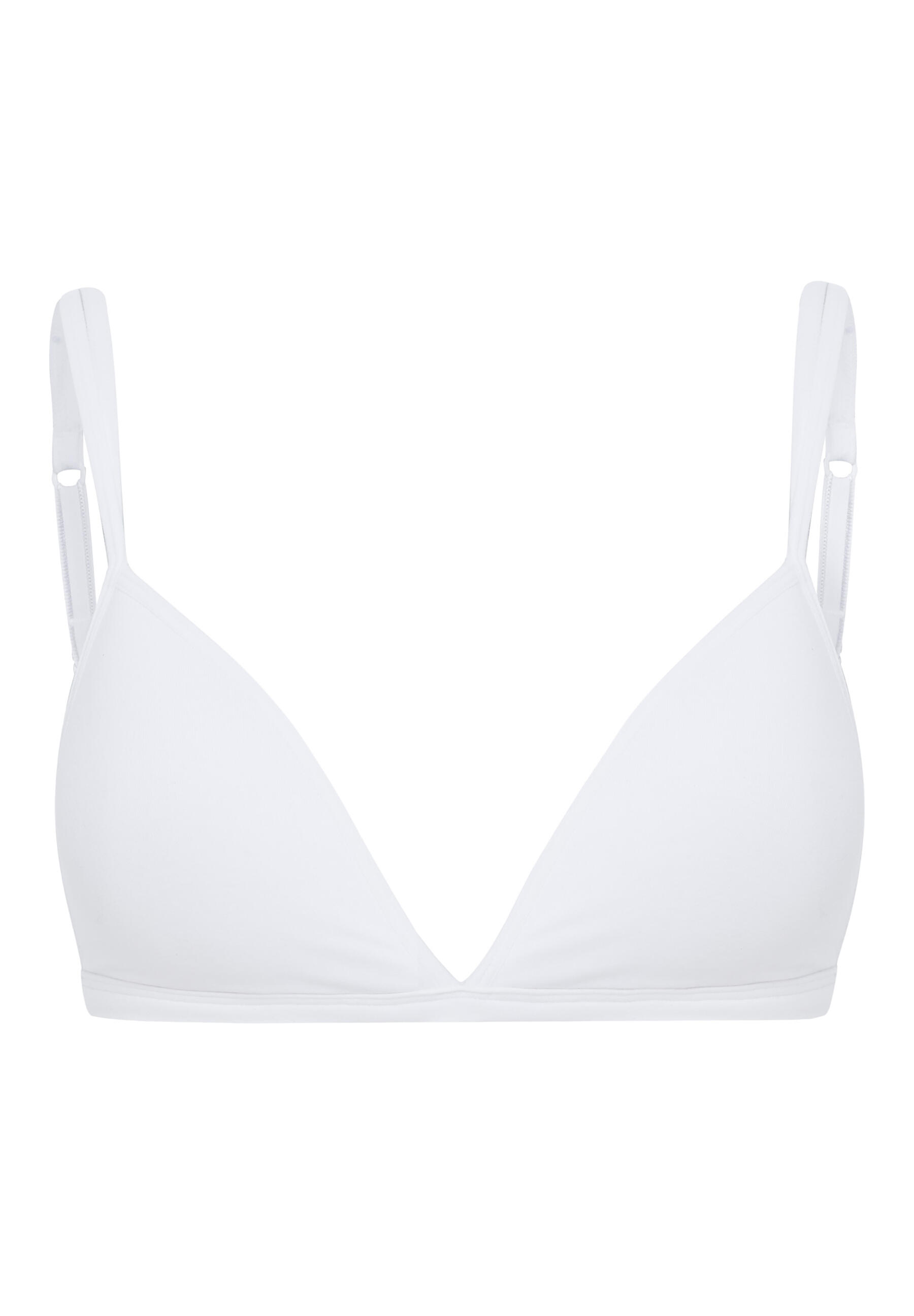 SKINY - Skiny Damen Triangel gepaddet Cotton Essentials white - Gr. - 80 B von SKINY