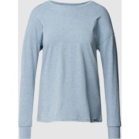 Skiny Longsleeve mit Label-Patch Modell 'Every Night' in Blau, Größe 42 von SKINY