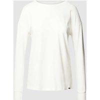 Skiny Longsleeve mit Label-Patch Modell 'Every Night' in Offwhite, Größe 38 von SKINY