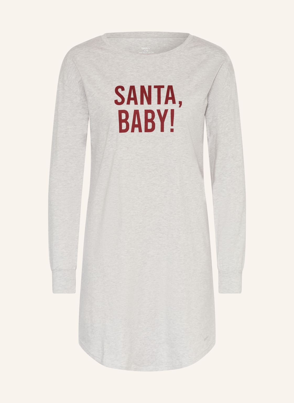 Skiny Nachthemd Night In Skiny grau von SKINY