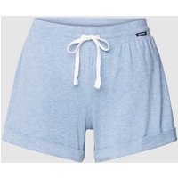 Skiny Pyjama-Shorts mit Tunnelzug Modell 'Night In Mix&Match' in Rauchblau, Größe 38 von SKINY