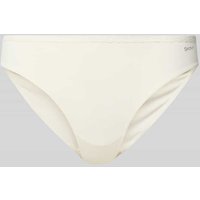 Skiny Slim Fit Bikini Brief mit Logo-Print Modell 'Element' in Offwhite, Größe 40 von SKINY