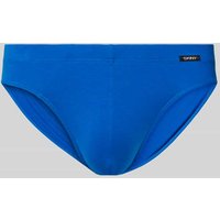 Skiny Slip mit Label-Patch im 2er-Pack in Bleu, Größe M von SKINY