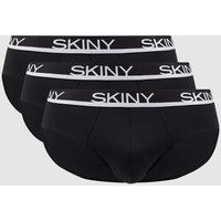 Skiny Slip mit Stretch-Anteil im 3er-Pack in Black, Größe L von SKINY