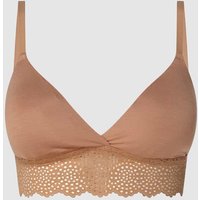 Skiny Soft-BH mit Spitze in Beige, Größe 40A/B von SKINY