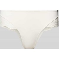 Skiny String mit Spitzenbesatz in Offwhite, Größe 36 von SKINY