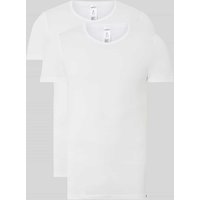 Skiny T-Shirt aus Baumwolle im 2er-Pack in Weiss, Größe XXL von SKINY