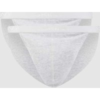 Skiny Tangaslip im 2er-Pack in Mittelgrau Melange, Größe XXL Skiny Tangaslip im 2er-Pack in Mittelgrau Melange, Größe XXL von SKINY