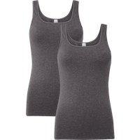 Skiny Tanktop im 2er-Pack in Anthrazit Melange, Größe 38 von SKINY
