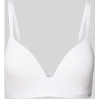Skiny Triangel-BH mit Label-Detail Modell 'SMARTOUCH' in Weiss, Größe 85B von SKINY