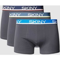 Skiny Trunks mit Label-Bund im 3er-Pack in Anthrazit, Größe L von SKINY