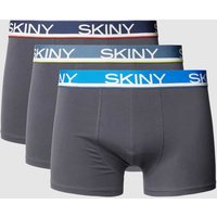 Skiny Trunks mit Label-Bund im 3er-Pack in Anthrazit, Größe M von SKINY