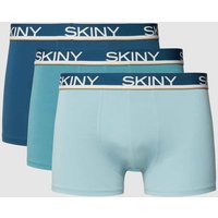 Skiny Trunks mit Label-Details im 3er-Pack in Petrol, Größe L von SKINY
