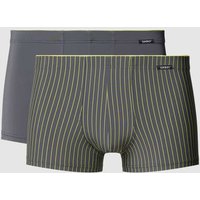 Skiny Trunks mit Label-Patch im 2er-Pack in Anthrazit, Größe L von SKINY