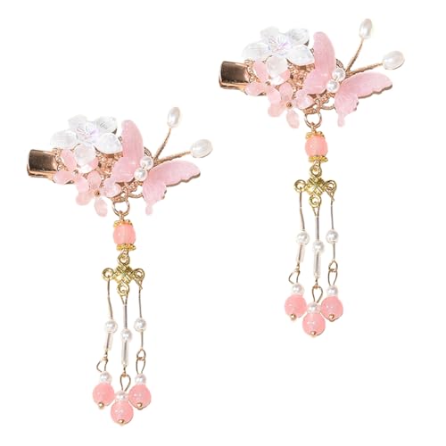 SKISUNO Paar Haarspangen Aus Zinklegierung Mit Kunstperlenquaste Dekorative Haarnadel Für Damen Exquisit Verarbeitet von SKISUNO