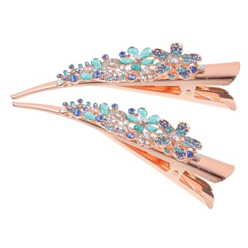 SKISUNO 1paar Haarklammern Für Dickes Und Feines Haar Dekorative Alligator-clips Mit Funkelnden Strasssteinen Stilvolles Haaraccessoire Für Frauen Und Mädchen Rutschfest Und Langlebig von SKISUNO