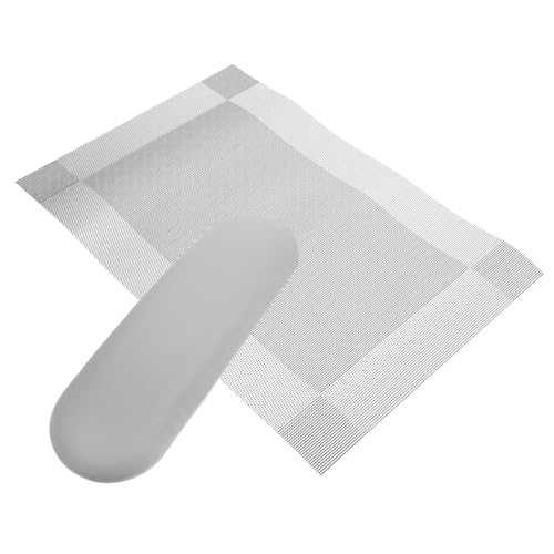 SKISUNO 1 Satz Maniküre Armauflage Kissen aus Leder mit Mat Ergonomische Handkissen für Nageldesign Tragbar und Leicht Einfach zu Reinigen für Nagelstudios und Maniküre Anwendungen von SKISUNO