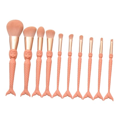 SKISUNO 10st Make-up Pinsel Lidschatten Pinsel Meerjungfrau-augenbrauenpinsel Make-up-pinsel Mischen Kosmetikpinsel Highlighter-make-up-pinsel Fräulein Make-up-tools Markieren Kunstfaser von SKISUNO