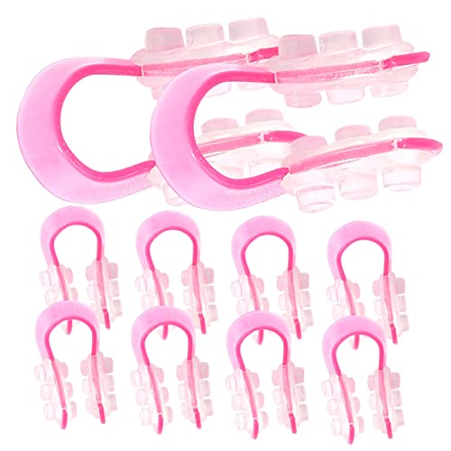 SKISUNO 10 Stück Teiliges Nasenformer Clips Verstellbar Weich Sicher Nasenlifting Nasenclip für Damen und Herren zur Korrektur und Formung der Nasenbrücke für Natürliche Nasenstraffung von SKISUNO