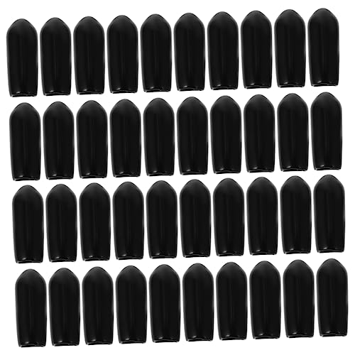 SKISUNO 100 Stück Teiliges Headband Ending Covers aus Sicherem Verschleißfestem Gummi für DIY Haarbänder Praktische Abschlusskappen für Haarreifen Hautschonend und Langlebig von SKISUNO