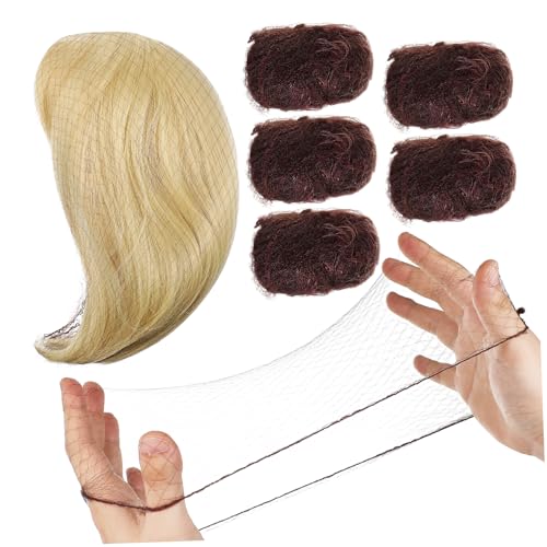 SKISUNO 100 Stück Unsichtbares Elastisches Haarnetz Braun Wiederverwendbar Atmungsaktiv Leicht Für Ballett Dutt Frisuren Damen Mädchen Für Pflegeberufe Und Tanz von SKISUNO