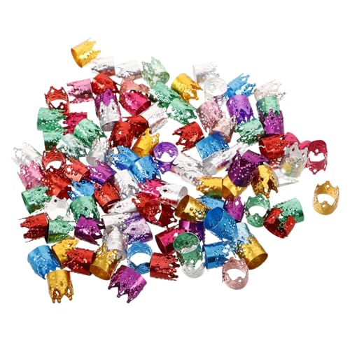 SKISUNO 100stücke Haarringe Für Zöpfe Haarschmuck Aus Aluminium -haarschmuck Haaranhänger Für Zöpfe Für Damen Für Dreadlocks Haaranhänger Für Zopfaccessoires von SKISUNO