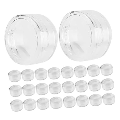 SKISUNO 100stücke Kleine Aufbewahrungsgläser Mit Deckel Transparente Kosmetikbehälter Für Glitzer Make-up Bastelbedarf Für Reisen Und -projekte von SKISUNO