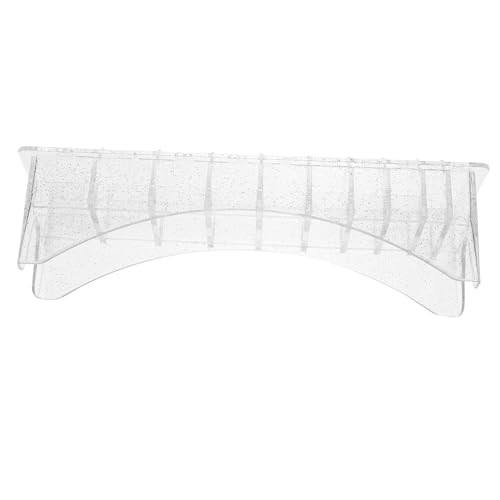 SKISUNO Haarschneider Organizer mit Aufbewahrungsbox für Schneidführungen Tragbarer Halter für Friseurwerkzeuge 10 Fächer Transparent für Kämme und Haarschneidekämme für Salonbedarf von SKISUNO