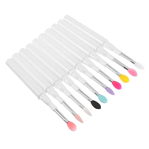 SKISUNO 10St Lippenpinsel aus Silikon Schattenschwamm-Applikatoren Mascara-Zauberstab Make-up Pinsel Lidschatten Kosmetikpinsel Lippenstiftpinsel bilden einstellen Schminkset von SKISUNO