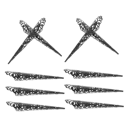 SKISUNO 10stücke Fingernagel Krallen Kostüm Fingerprotektoren Aus Eisen Für Partys Und Festlichkeiten Mit Einfacher Anwendung Und Atmungsaktivem Design von SKISUNO