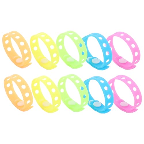 SKISUNO 10stücke Leuchtarmbänder Im Dunkeln Leuchtend Für Erwachsene Und Junge Mädchen Partyzubehör Für Hochzeiten Und Clubs Pvc-armbänder Accessoires Für Rave-events von SKISUNO