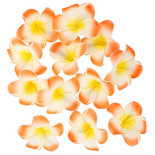 SKISUNO 12 Stk Frangipani Haars pange hawaiianische Haarspangen für Frauen dekorative Blumen Haarnadel Haarklammer Haarspangen Haarspangen Haarschmuck Strand Kopfbedeckung Seitenclip Damen von SKISUNO