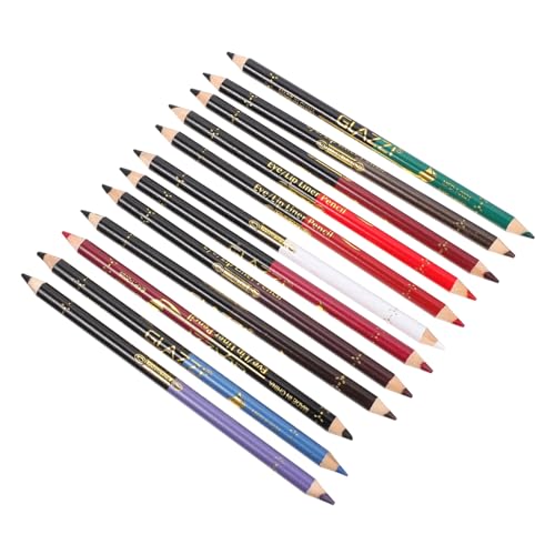 SKISUNO 12St Lipliner Eyeliner matt schwarzer Augenbrauenstift Lidschattenstifte Eyeliner-Stift schreiblernbleistift Lippenstift Lippenformstift wasserdicht Make-up-Stift hölzern von SKISUNO