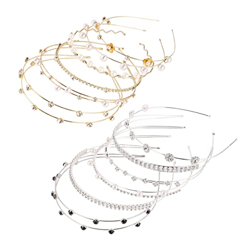 SKISUNO 12-teiliges Set Mädchen Stirnband Perle Strass Haarband Mode minimalistischen Headwrap für Frauen SKISUNO 12-teiliges Set Mädchen Stirnband Perle Strass Haarband Mode minimalistischen Headwrap für Frauen von SKISUNO