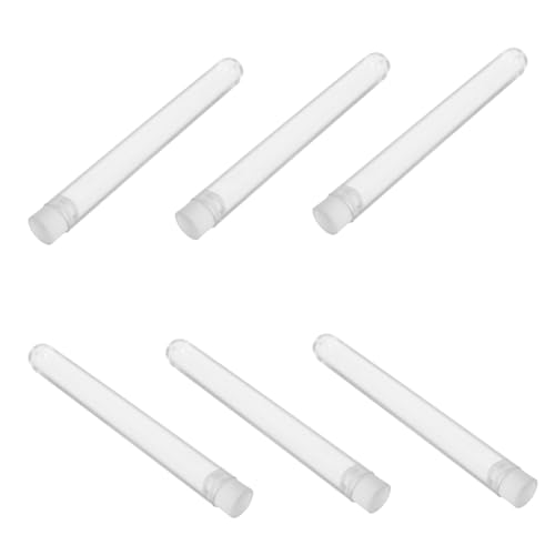SKISUNO 15stücke Transparente -reagenzgläser Mit Kappen Wimpernbürstenhalter Make-up-pinsel- Leere Tuben Für Reisen Augenbrauenbürsten Mascara-pinsel von SKISUNO