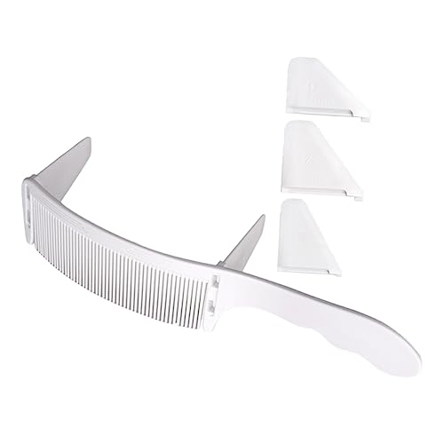 SKISUNO Haarschneidekamm Set Für Herren Mit Verstellbarem Kamm Und Gebogenem Design Für Präzise Und Reisegebrauch von SKISUNO