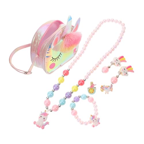SKISUNO 1Satz Teiliges Schmuckset Design mit Halskette Armband Ring Ohrringen und Handtasche Perfektes für Partys von SKISUNO