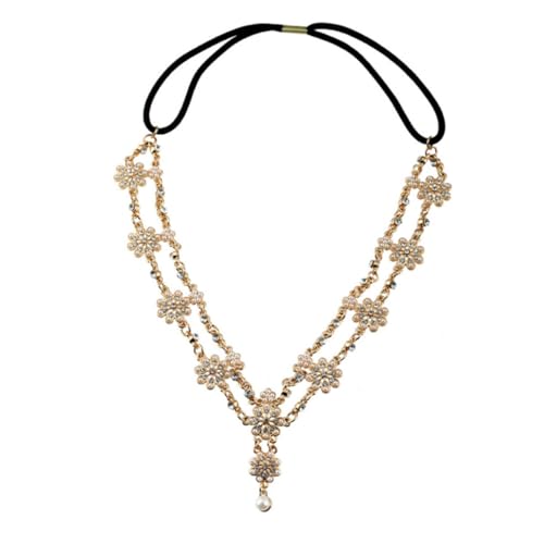 SKISUNO Blumenstirnband Boho Haarreif Mode Stirnband Für Frauen Blumen Haarband Haarband Für Mädchen Kopfschmuck Hochzeit Party Accessoires von SKISUNO