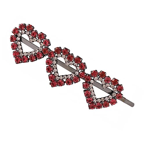 SKISUNO Herz Haarnadel Anstecknadel Seitenklemme Haarspange Geburtstagsgeschenk Komfortables Haarzubehör Glattes Design Für Damen von SKISUNO