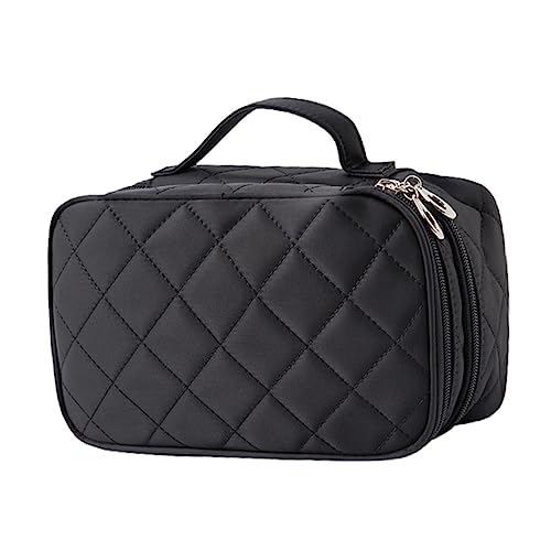 SKISUNO 1stück Tragbare Kosmetiktasche Mit Doppelter Schicht Multifunktionale wasserdichte Make-up Aufbewahrung Für Reisen Herren Und Damen Großer Stauraum Mit Spiegel von SKISUNO