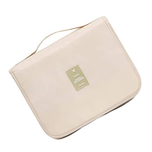 SKISUNO 1stück Faltbarer Kosmetik Organizer Beige Tragbare Reise-Make-up-Tasche Mit Aufhängemöglichkeit Für Toilettenartikel Und Kosmetikaccessoires Unterwegs SKISUNO 1stück Faltbarer Kosmetik Organizer Beige Tragbare Reise-Make-up-Tasche Mit Aufhängemöglichkeit Für Toilettenartikel Und Kosmetikaccessoires Unterwegs von SKISUNO