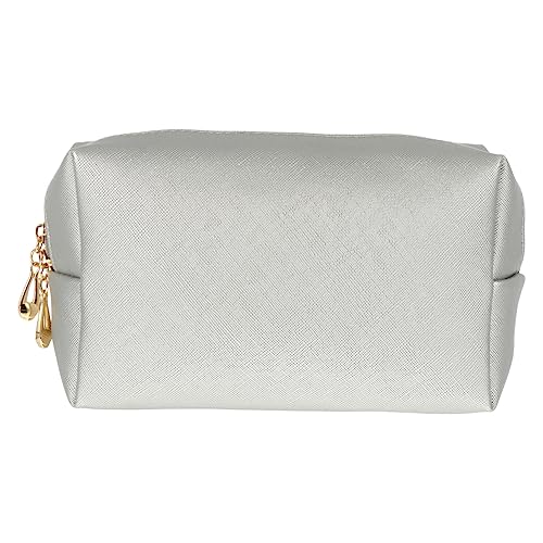 SKISUNO 1stück Große Kosmetiktasche Für Damen wasserdichte Handtasche Mit Großem Fassungsvermögen Eleganter Pu-Make-up Beutel Im Modernen Kreuzmuster Für Reisen Und von SKISUNO