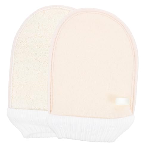 SKISUNO 2 Stück Body Scrub Handschuhe Loofah Peelinghandschuhe zur Sanften Entfernung Abgestorbener Haut Zellerneuerung Spa Bad für Männer und Frauen Tiefenreinigende Duschhandschuhe aus von SKISUNO