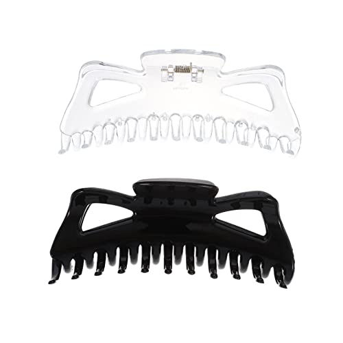 SKISUNO 2 Stück Große Haarklammern Damen Haarklammer Stark Haltender Haarknotenclip für Bad und Alltag Schwarz Transparent Modischer Haarschmuck Vielseitig Einsetzbar SKISUNO 2 Stück Große Haarklammern Damen Haarklammer Stark Haltender Haarknotenclip für Bad und Alltag Schwarz Transparent Modischer Haarschmuck Vielseitig Einsetzbar von SKISUNO
