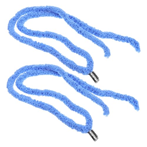 SKISUNO 2stücke -dreadlock-extensions Gehäkelt Dickes Garn Handgemacht Locs Für Frauen Und Männer Haar-accessoires Blauer Farbton von SKISUNO